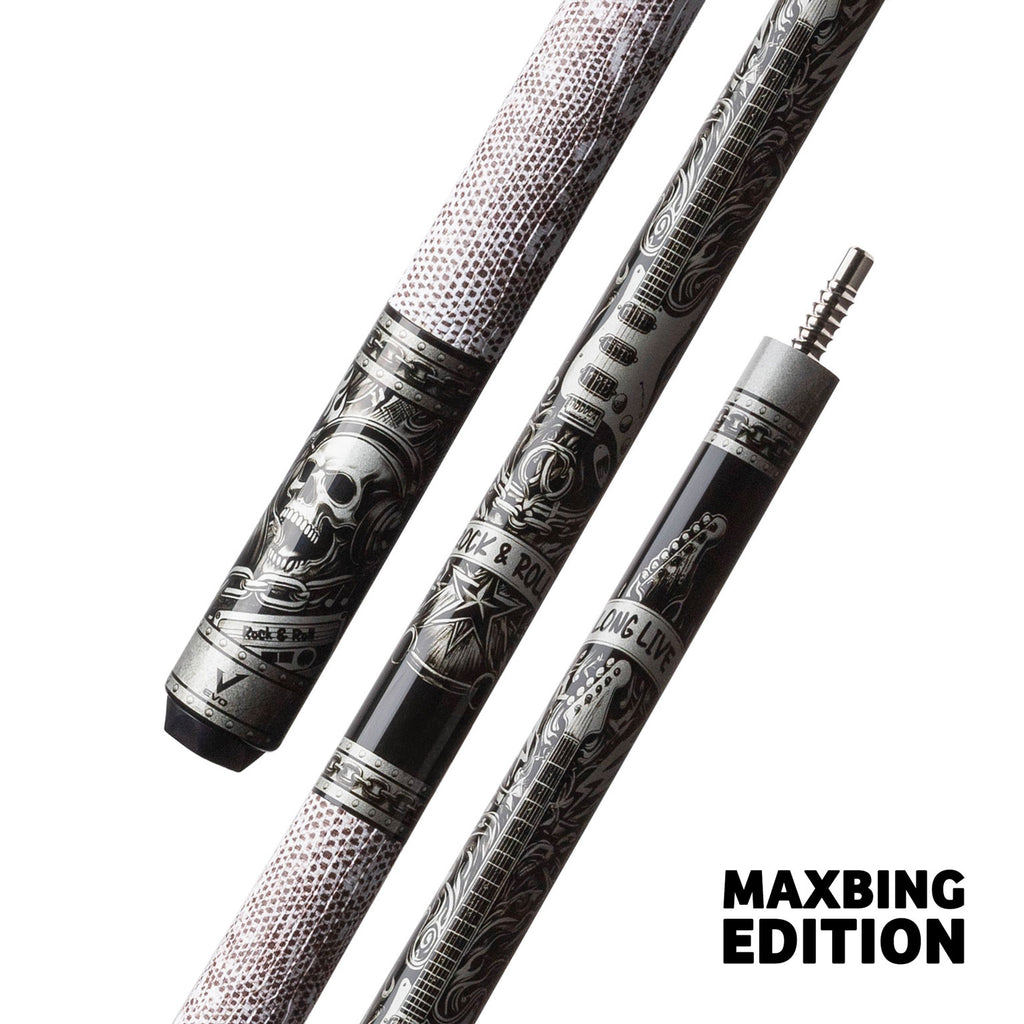 Evo Rebel Cue Maxbing Edition - White Leather Wrap