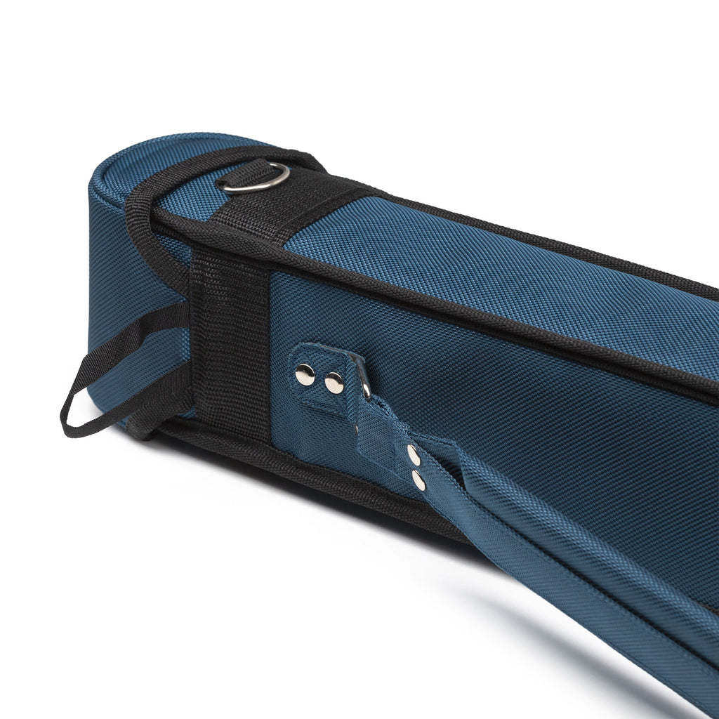 Evo 2x3 - fodero blu per stecche da biliardo pool dettaglio tracolla