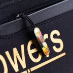 Jflowers 3x5 Nero - fodero per stecche da biliardo pool zip