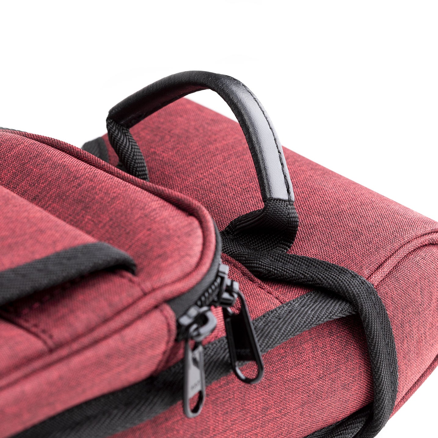 Jflowers 3x5 Rosso - fodero per stecche da biliardo pool dettaglio maniglia e zip
