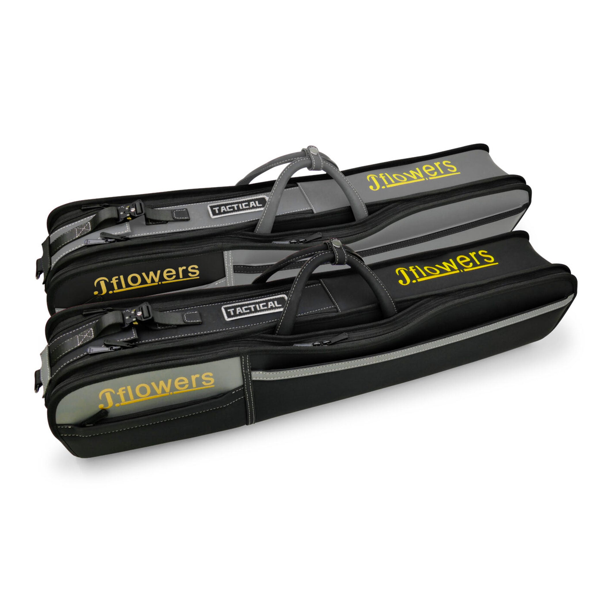 Jflowers 6x8 Tactical - fodero per stecche da biliardo pool nero e grigio